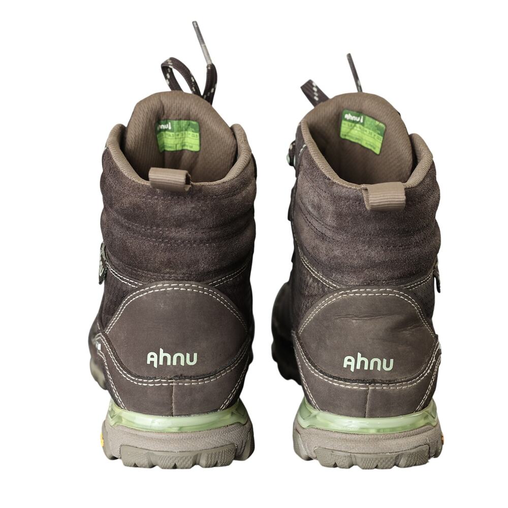 Brown/Mint Ahnu Sugarpine Waterproof Mulch Boots - Size 5.5 View 5